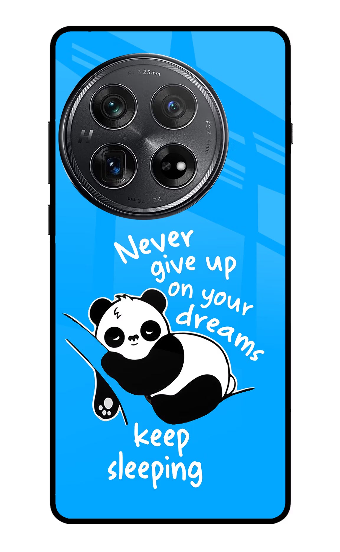 Keep Sleeping Oneplus 12 Glass Case Back Cover by Casekaro