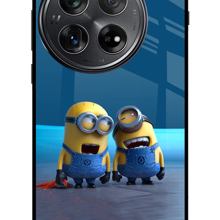 Minion Laughing Oneplus 12 Glass Case