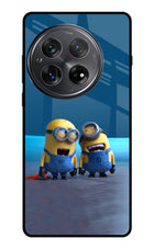 Minion Laughing Oneplus 12 Glass Case Back Cover by Casekaro