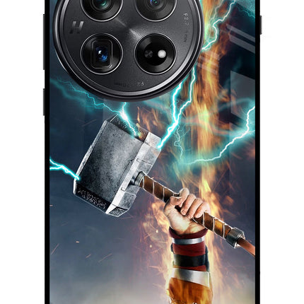 Thor Hammer Mjolnir Oneplus 12 Glass Case
