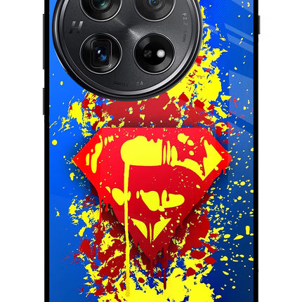 Superman logo Oneplus 12 Glass Case