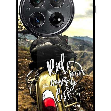 Ride More Worry Less Oneplus 12 Glass Case