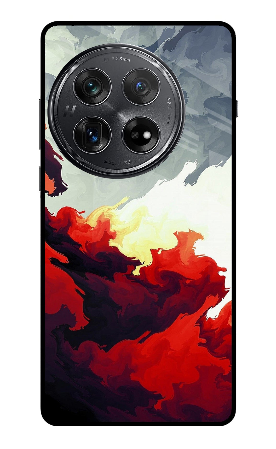 Fire Cloud Oneplus 12 Glass Case