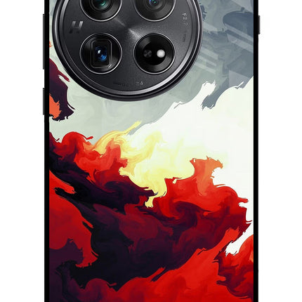 Fire Cloud Oneplus 12 Glass Case