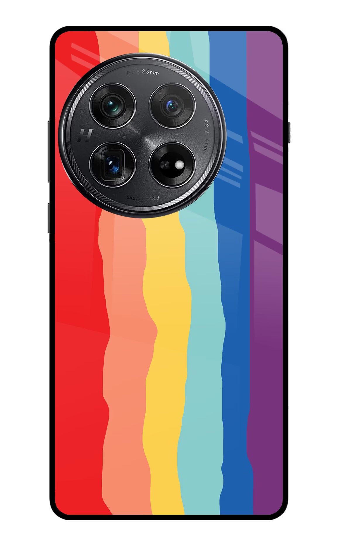 Rainbow Oneplus 12 Glass Case Back Cover by Casekaro