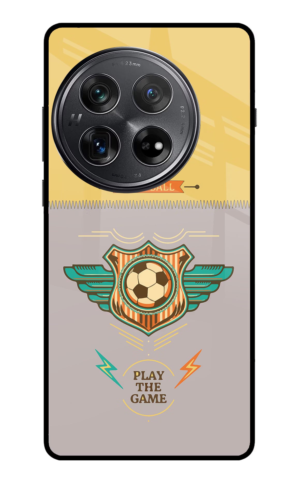 Football Oneplus 12 Glass Case Back Cover by Casekaro