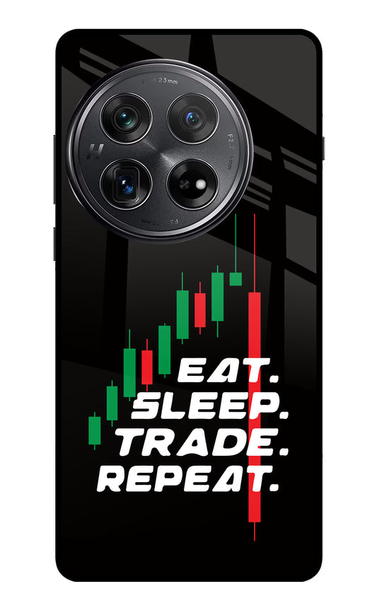 Eat Sleep Trade Repeat Oneplus 12 Glass Case