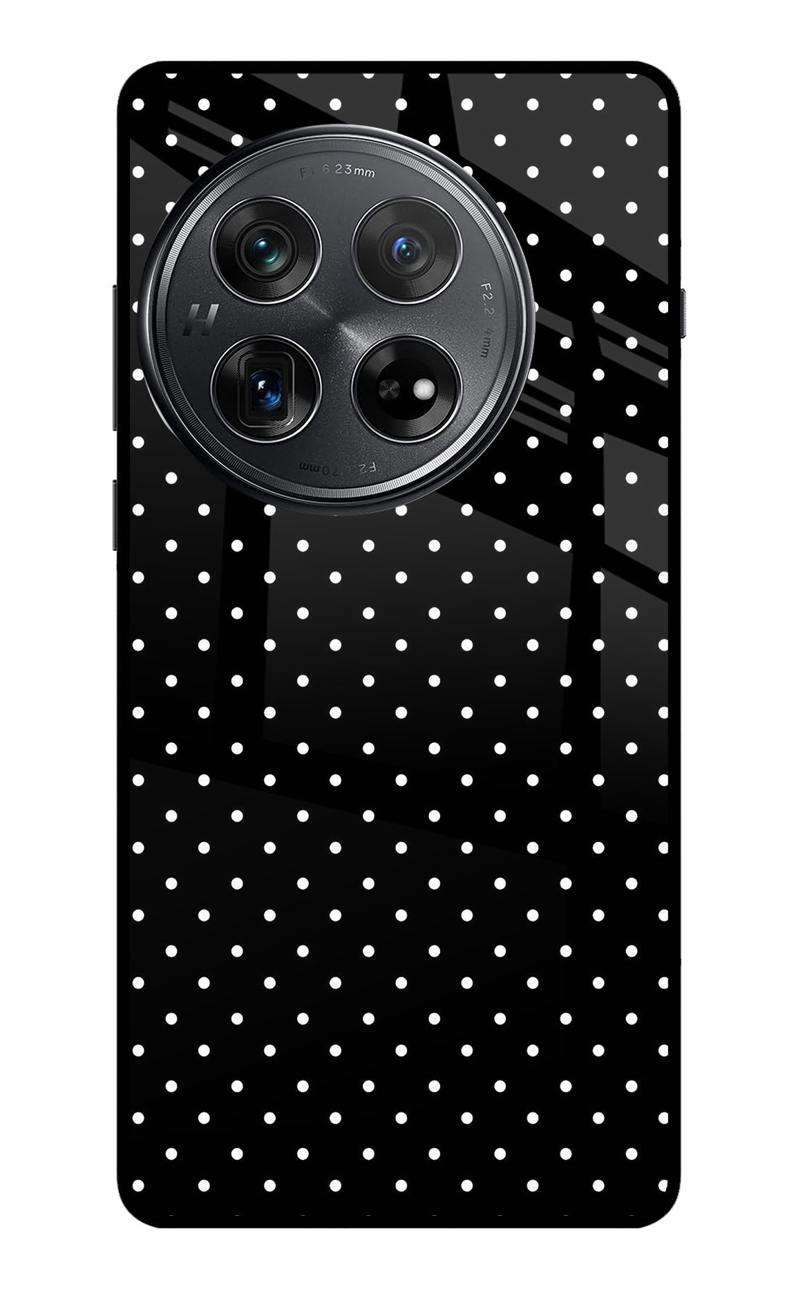 White Dots Oneplus 12 Glass Case