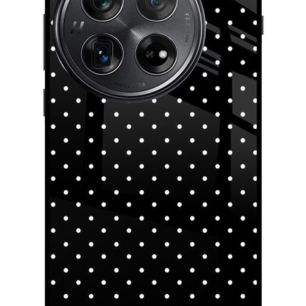 White Dots Oneplus 12 Glass Case