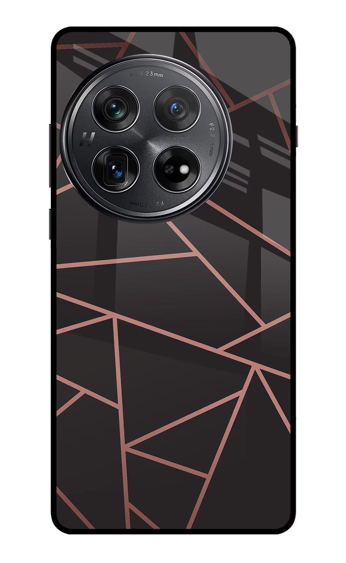 Geometric Pattern Oneplus 12 Glass Case Back Cover by Casekaro