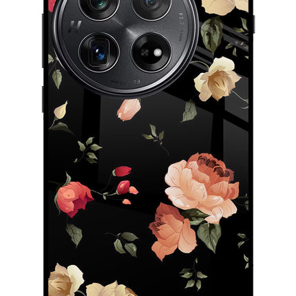 Flowers Oneplus 12 Glass Case