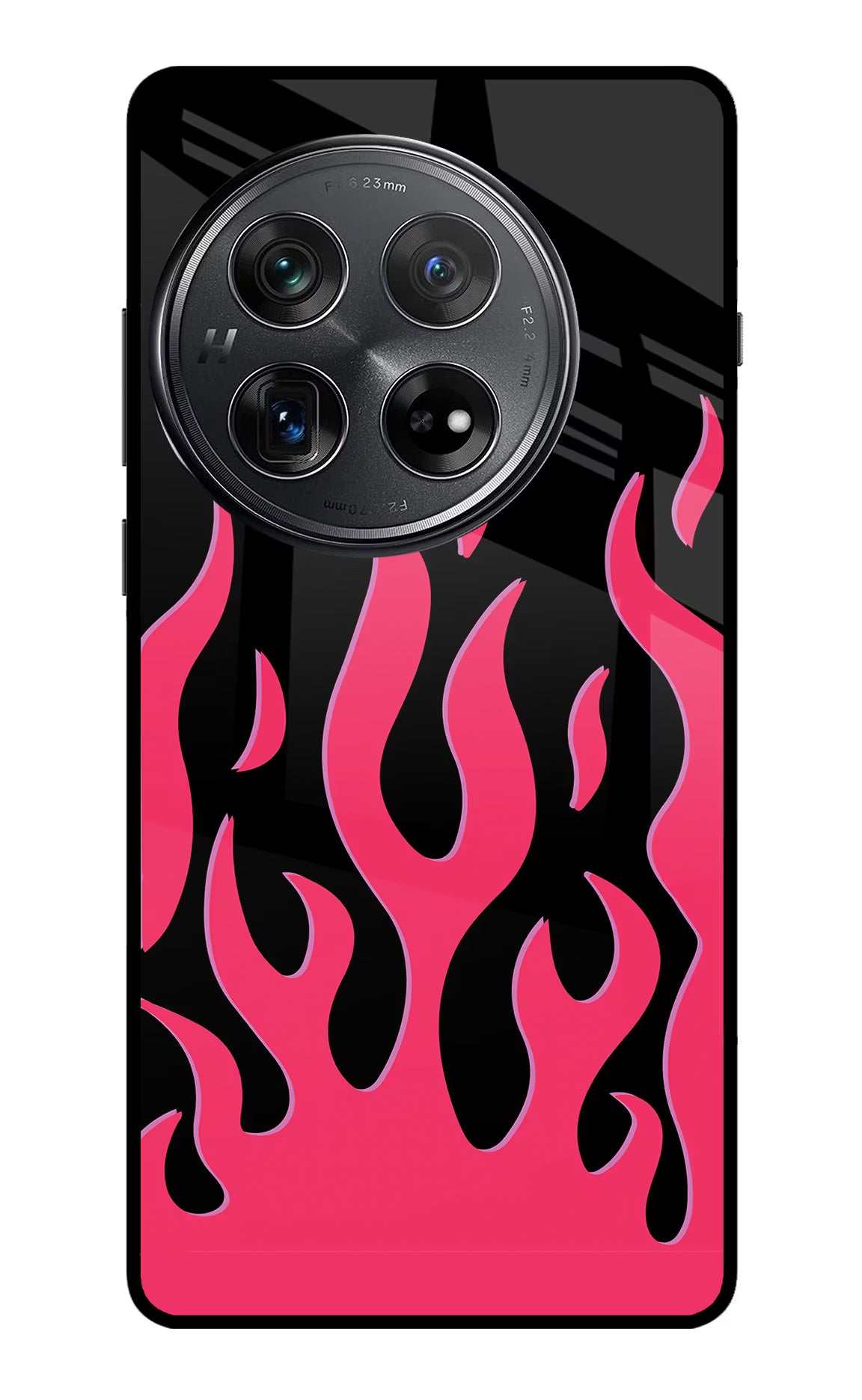 Fire Flames Oneplus 12 Glass Case Back Cover by Casekaro