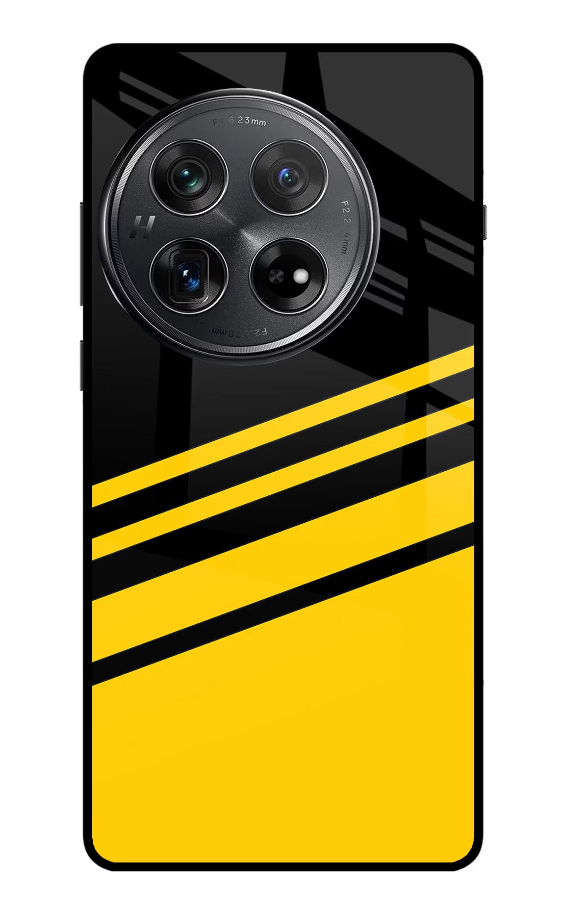Yellow Shades Oneplus 12 Glass Case Back Cover by Casekaro