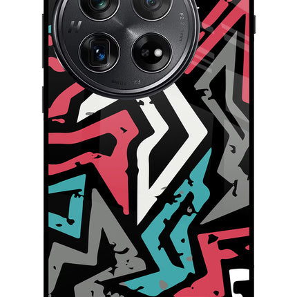 Geometric Graffiti Oneplus 12 Glass Case
