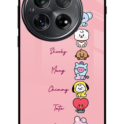 BTS names Oneplus 12 Glass Case
