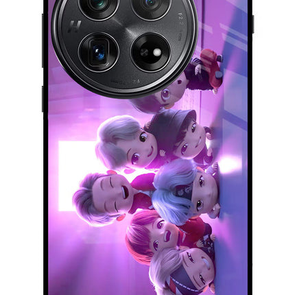 BTS Chibi Oneplus 12 Glass Case