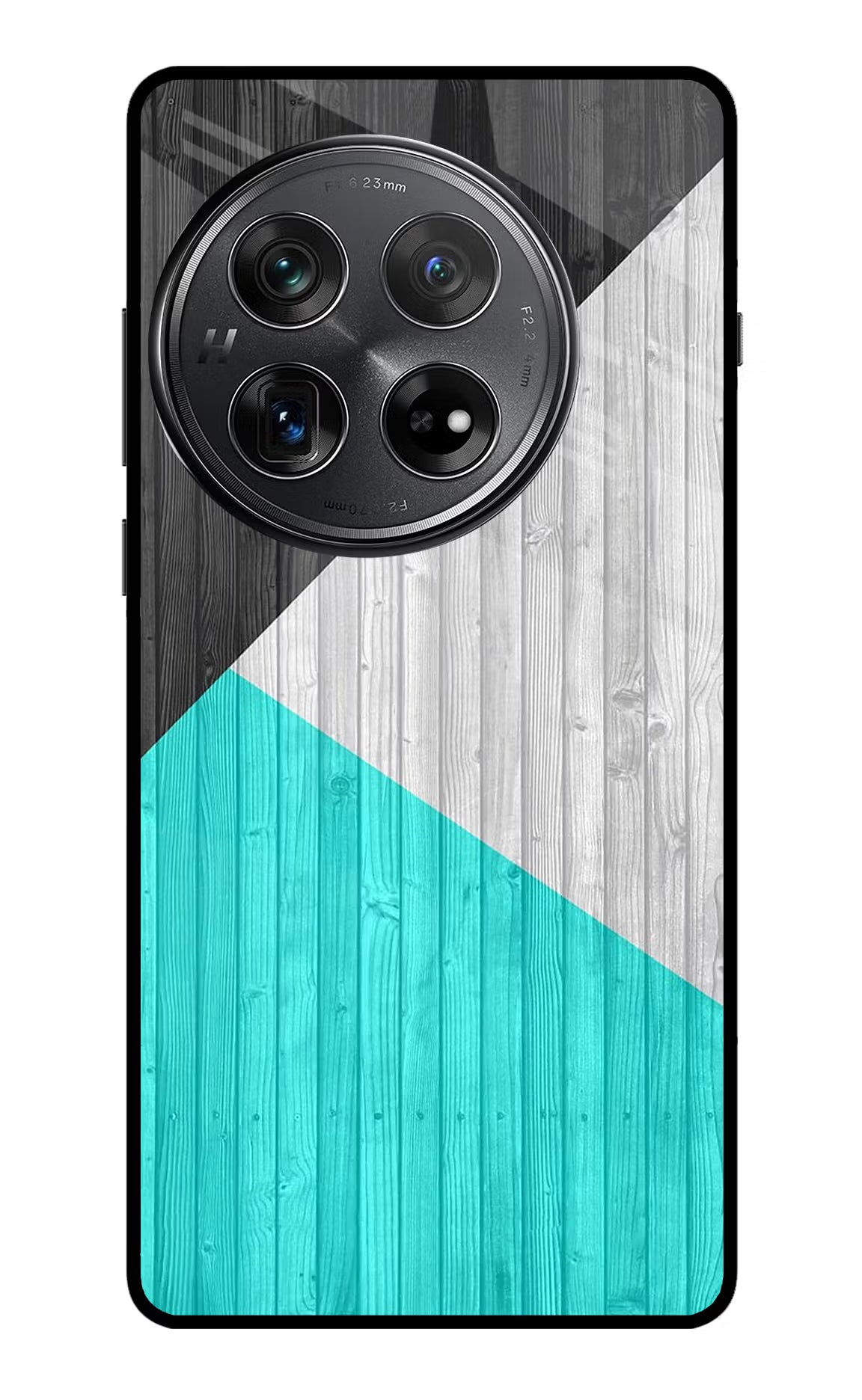 Wooden Abstract Oneplus 12 Glass Case Back Cover by Casekaro
