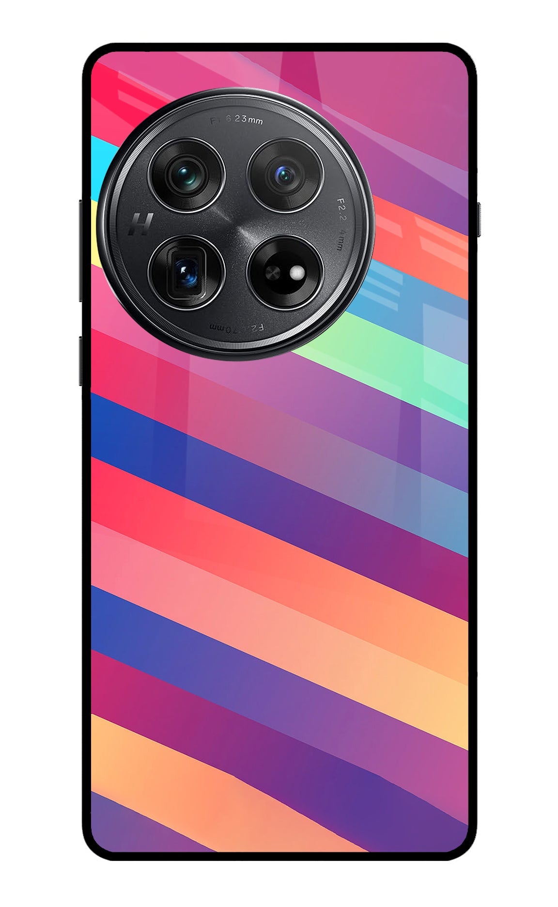 Stripes color Oneplus 12 Glass Case