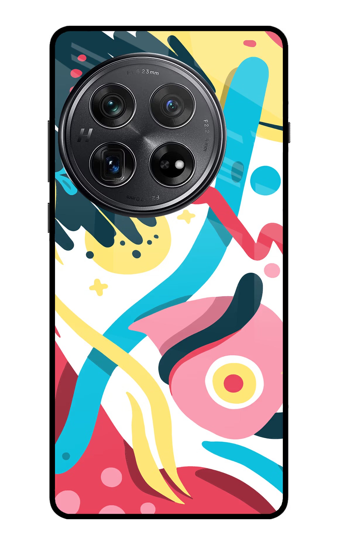 Trippy Oneplus 12 Glass Case Back Cover by Casekaro