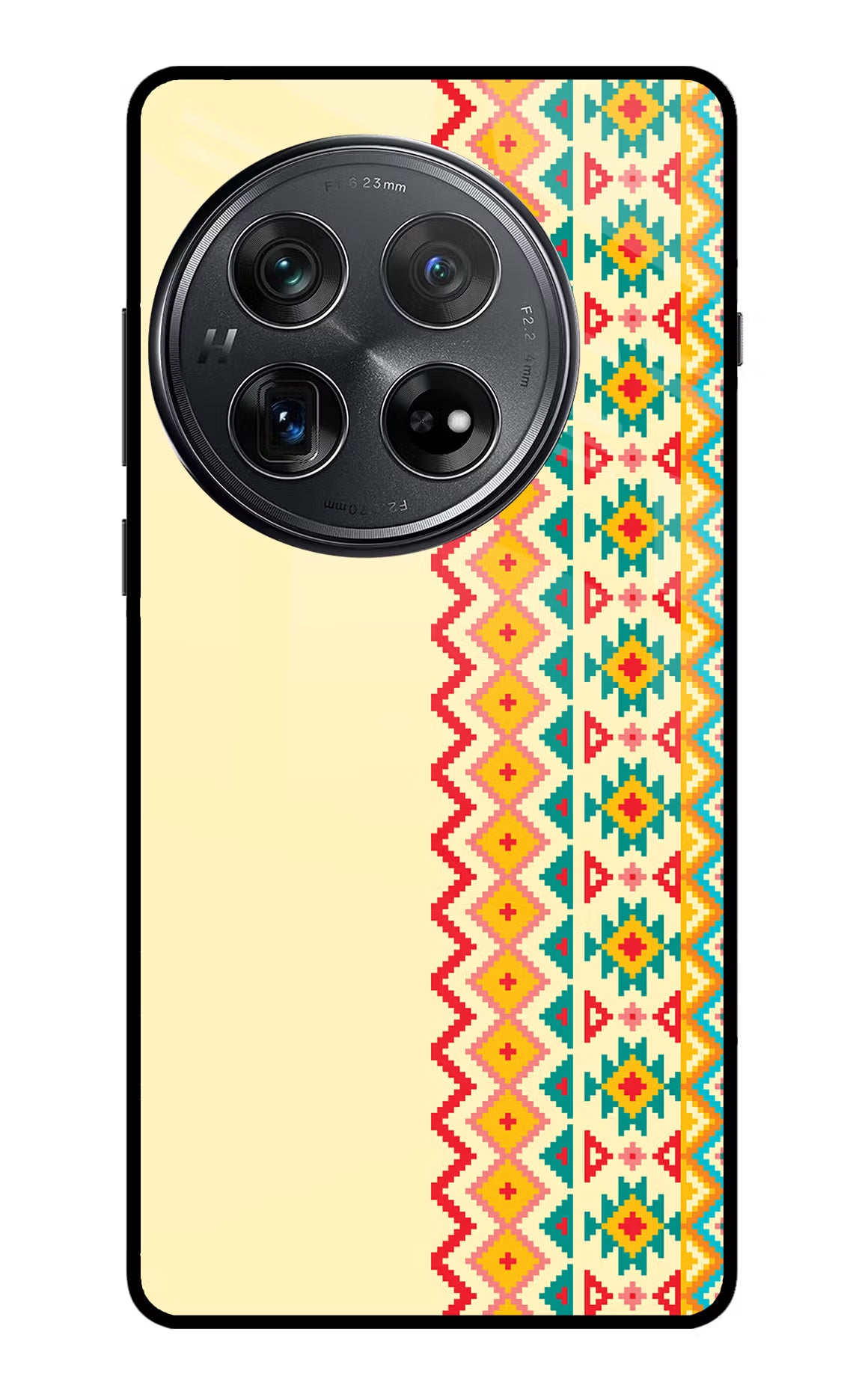 Ethnic Seamless Oneplus 12 Glass Case Back Cover by Casekaro