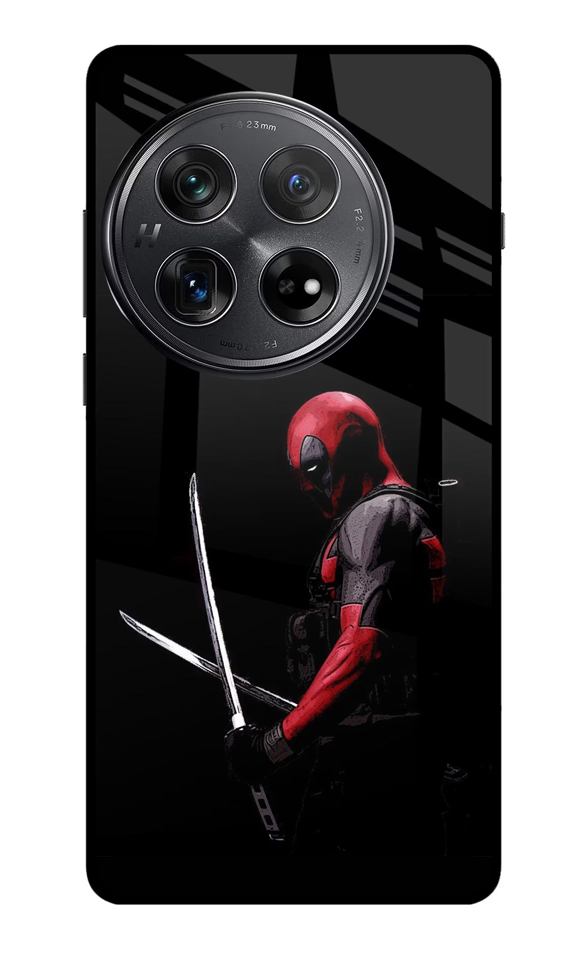 Deadpool Oneplus 12 Glass Case Back Cover by Casekaro