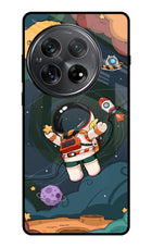 Cartoon Astronaut Oneplus 12 Glass Case