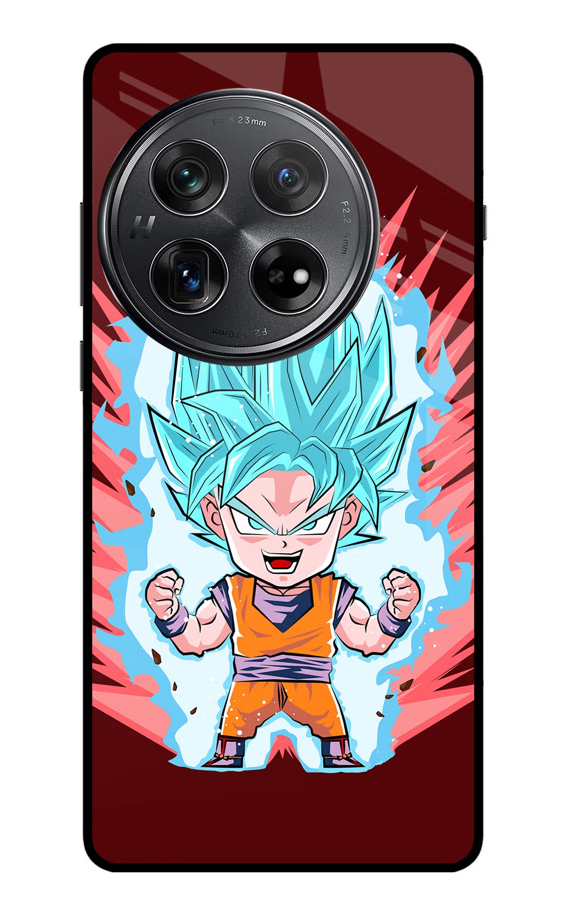 Goku Little Oneplus 12 Glass Case Back Cover by Casekaro