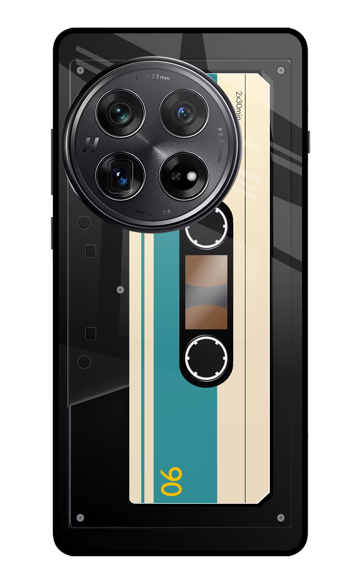 Cassette Oneplus 12 Glass Case Back Cover by Casekaro