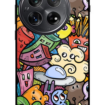 Veggie Doodle Oneplus 12 Glass Case