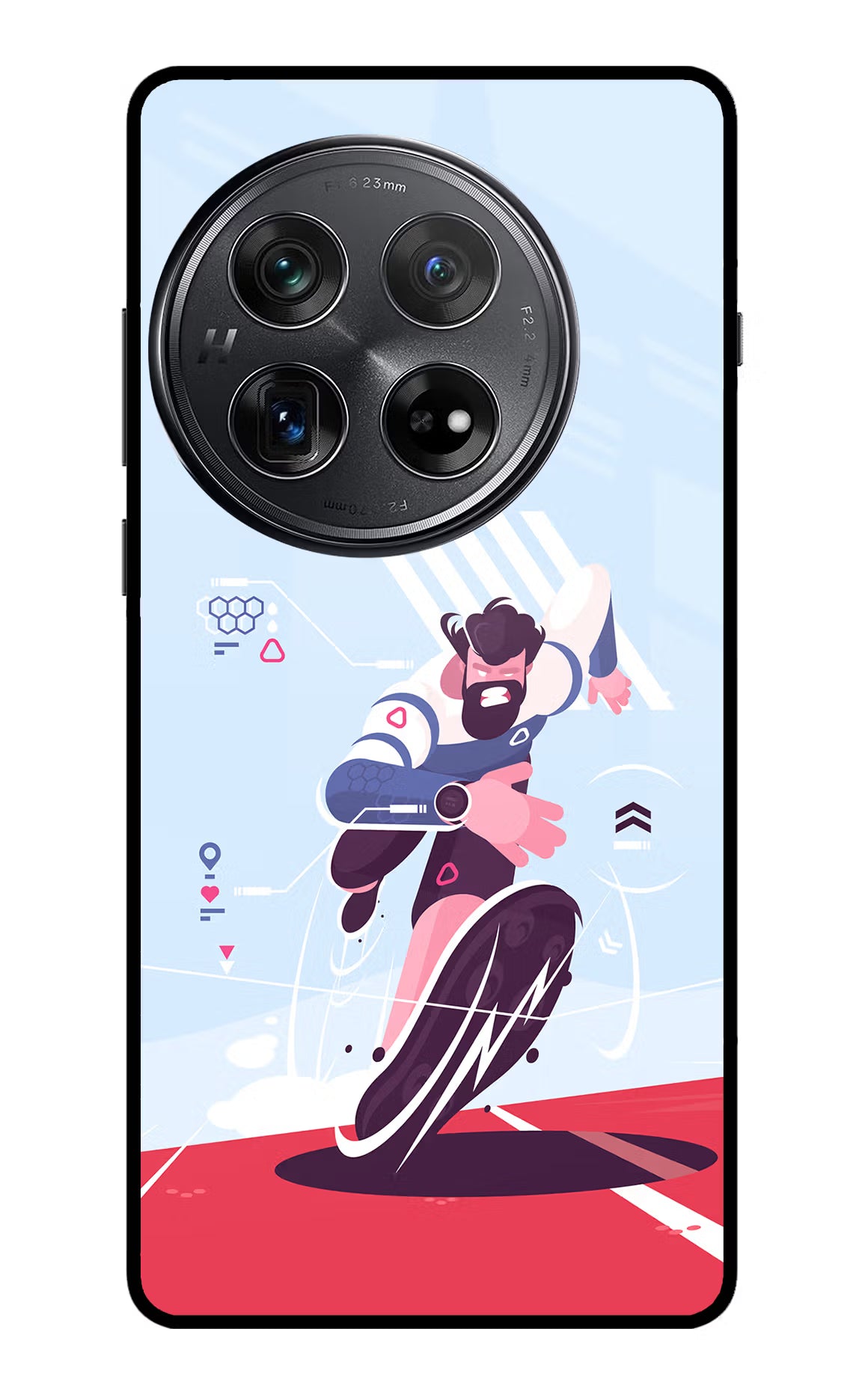 Run Pro Oneplus 12 Glass Case Back Cover by Casekaro