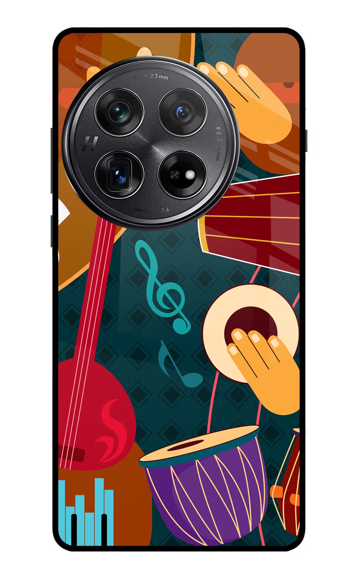 Music Instrument Oneplus 12 Glass Case Back Cover by Casekaro
