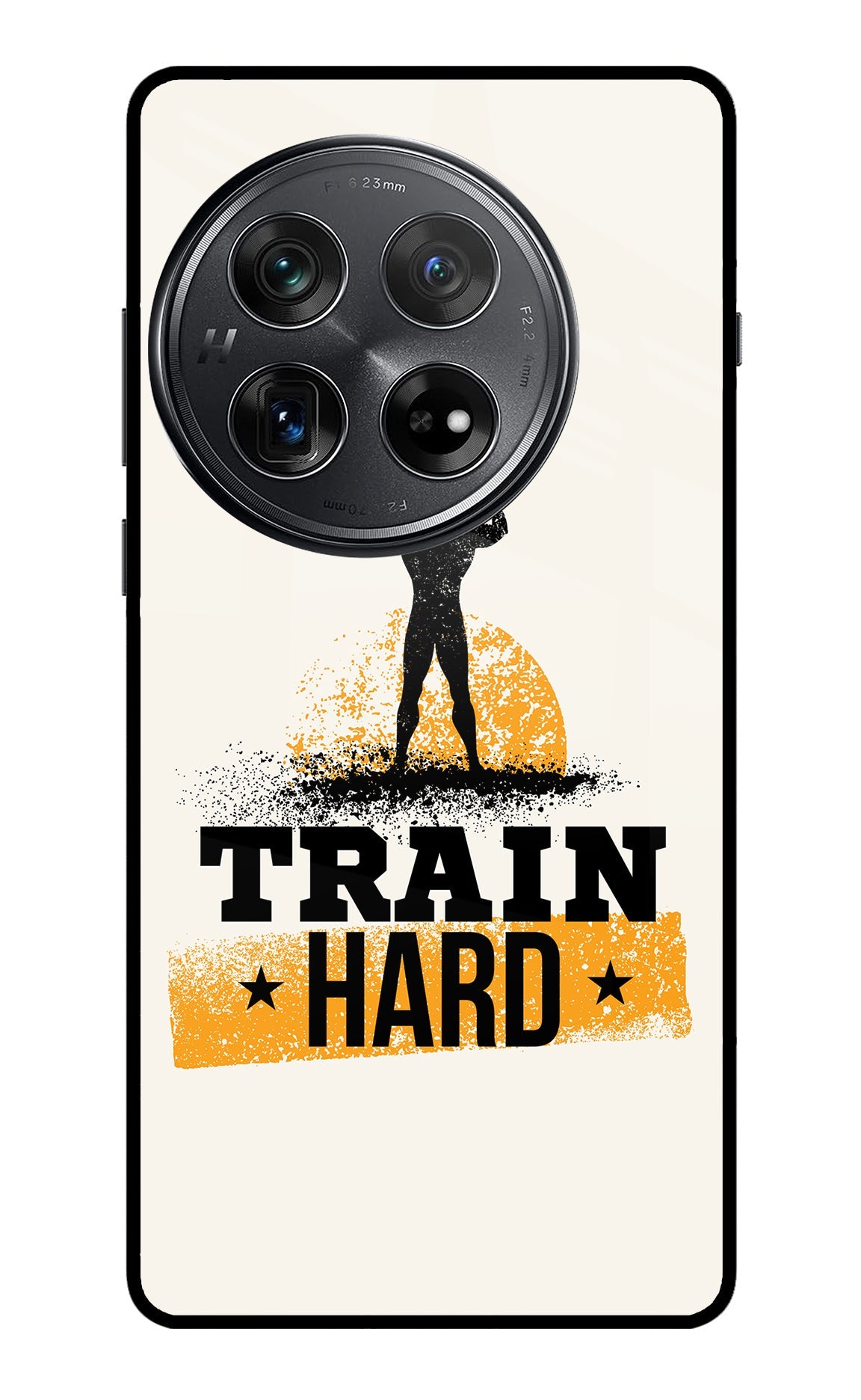 Train Hard Oneplus 12 Glass Case