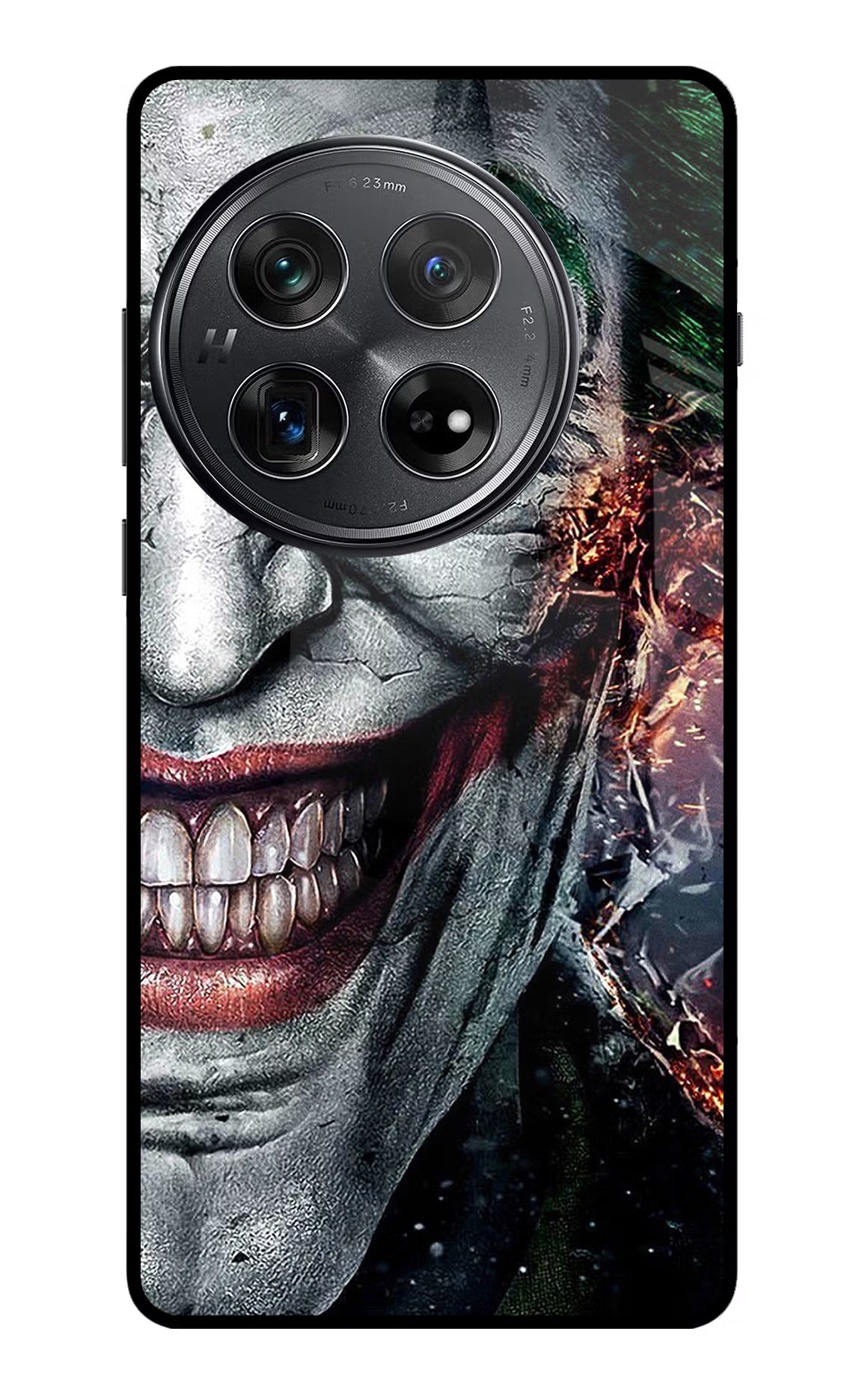 Joker Cam Oneplus 12 Glass Case Back Cover by Casekaro