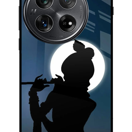 Shri Krishna Silhouette Oneplus 12 Glass Case