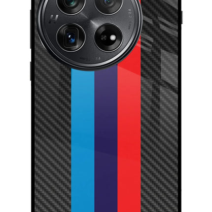 BMW Stripes Pattern Oneplus 12 Glass Case