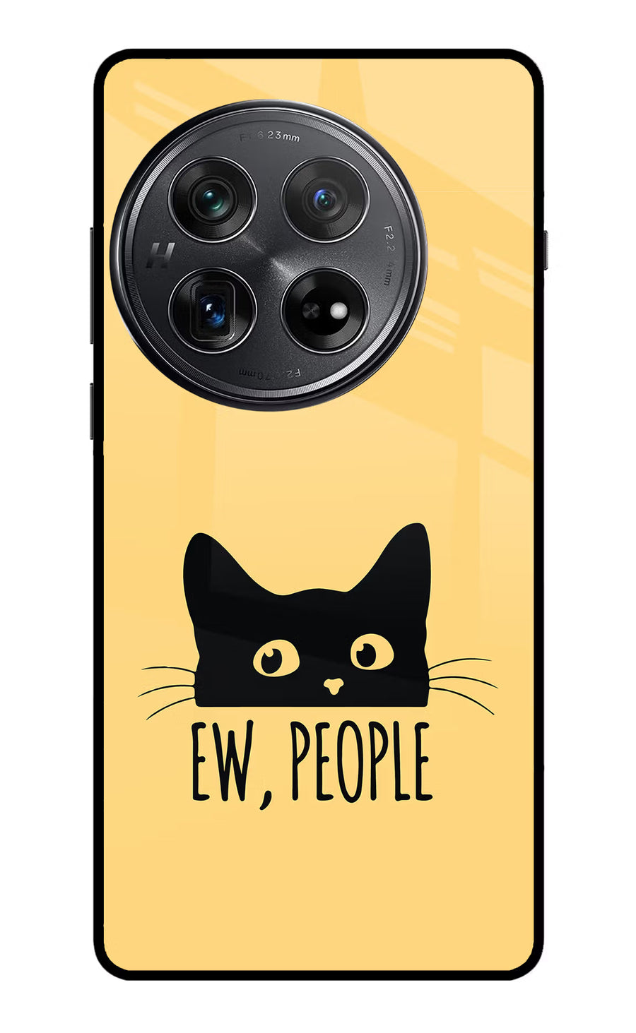 Ew People Catitude Oneplus 12 Back Cover, Glass case
