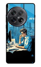 Focused Hustler (AI Generated) Oneplus 12 Glass Case