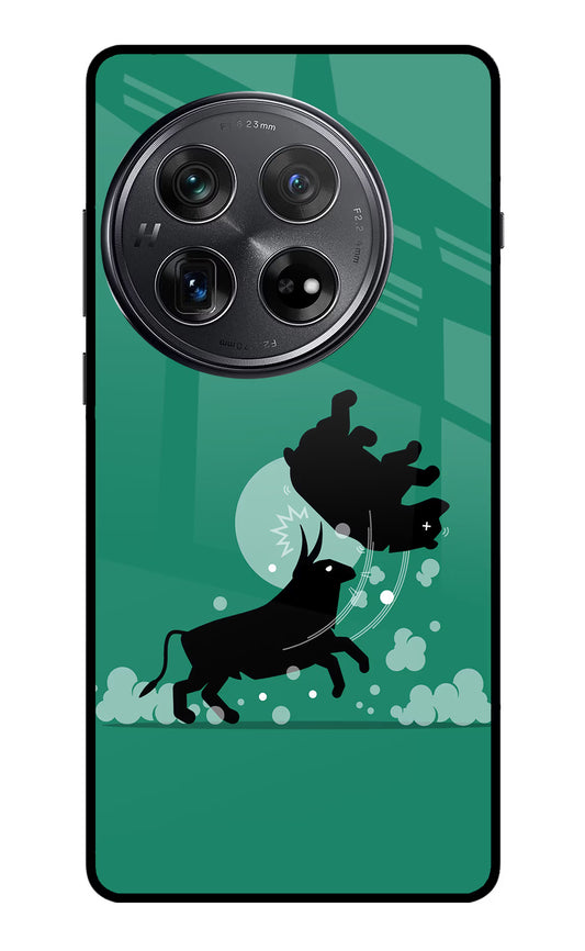 Bull Conqueror Oneplus 12 Glass Case
