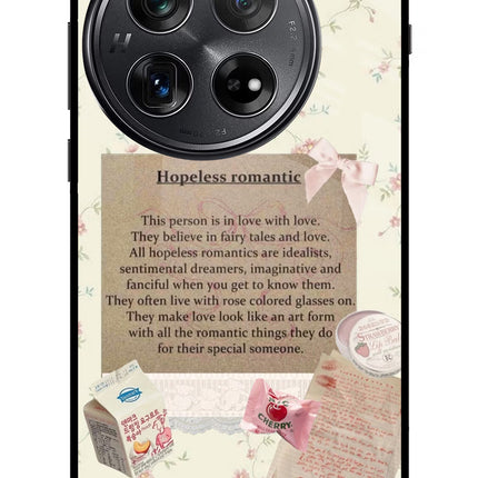 Hopeless Romantic Oneplus 12 Glass Case