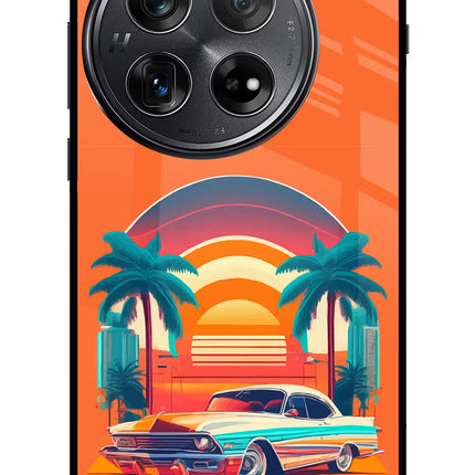 Palm Drive 80s Oneplus 12 Glass Case