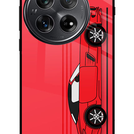 Red Velocity Oneplus 12 Glass Case