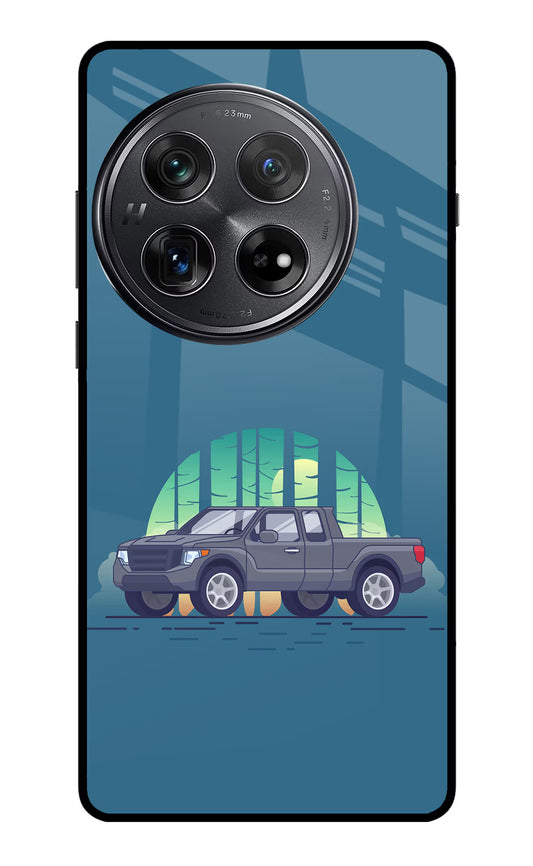 Retro Garage Vibe Oneplus 12 Glass Case