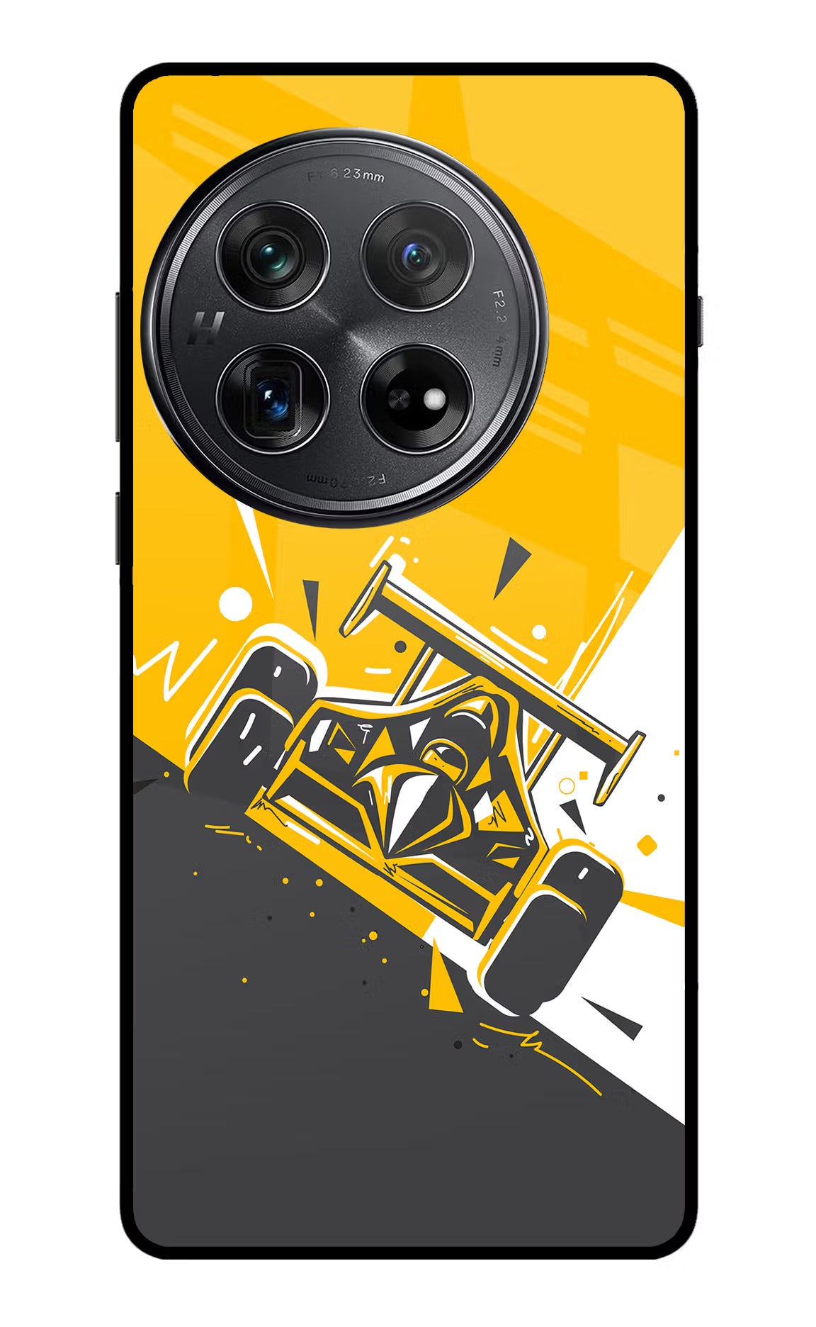 Track King Oneplus 12 Glass Case Back Cover by Casekaro