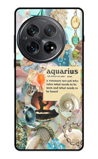 Aquarius Zodiac Oneplus 12 Glass Case
