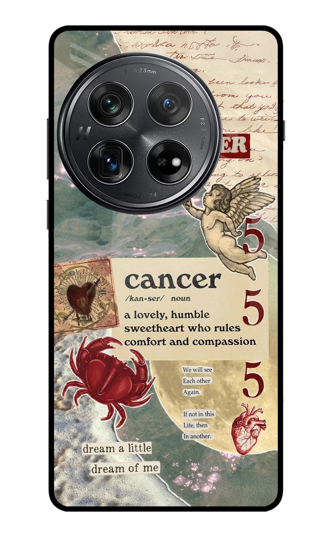 Cancer Zodiac Oneplus 12 Glass Case