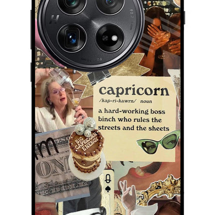 Capricorn Zodiac Oneplus 12 Glass Case
