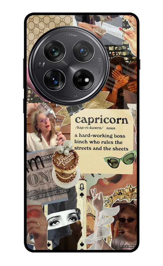 Capricorn Zodiac Oneplus 12 Glass Case