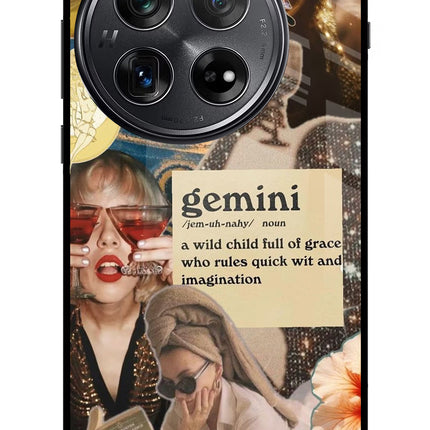 Gemini Zodiac Oneplus 12 Glass Case