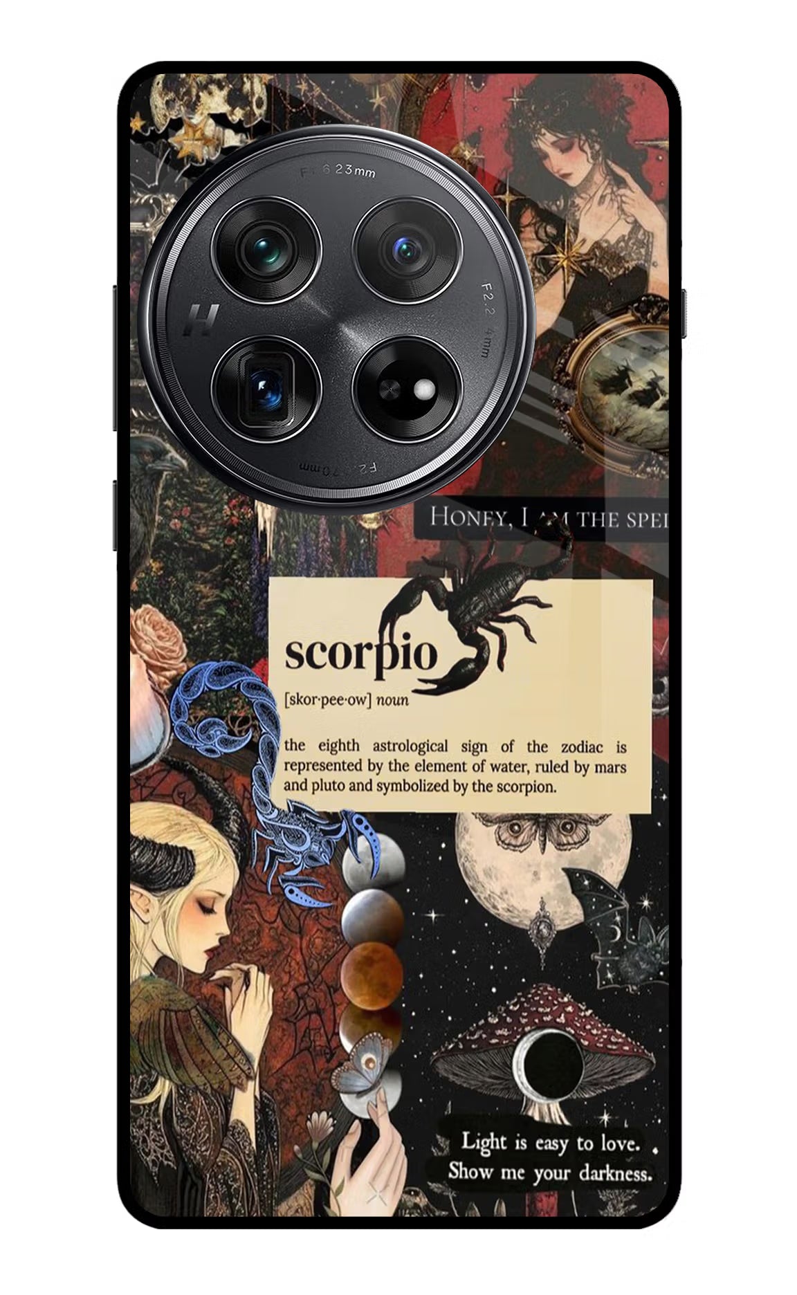Scorpio Zodiac Oneplus 12 Glass Case Back Cover by Casekaro