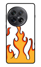 Fired Up – White Oneplus 12 Glass Case